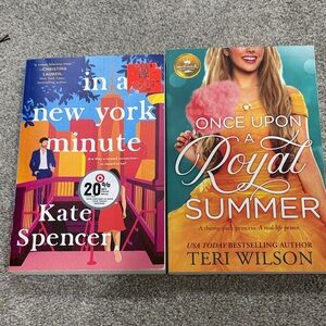 Colorful Book Set: 'In a New York Minute' & 'Once Upon a Royal Summer'